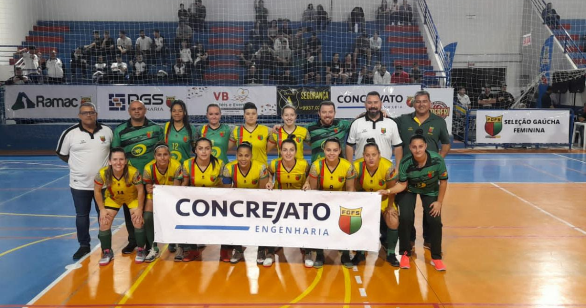 SELEÇÃO FEMININA DE FUTSAL FICA COM O VICE DA COPA SC X RS