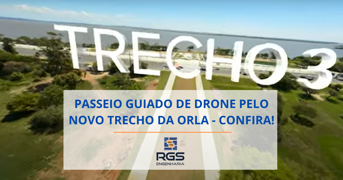 PASSEIE DE DRONE PELO TRECHO 3 DA ORLA DE PORTO ALEGRE
