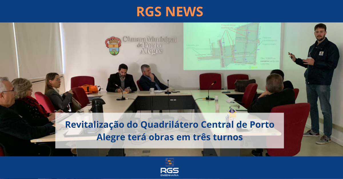 Revitalização do Quadrilátero Central de Porto Alegre terá obras em três turnos