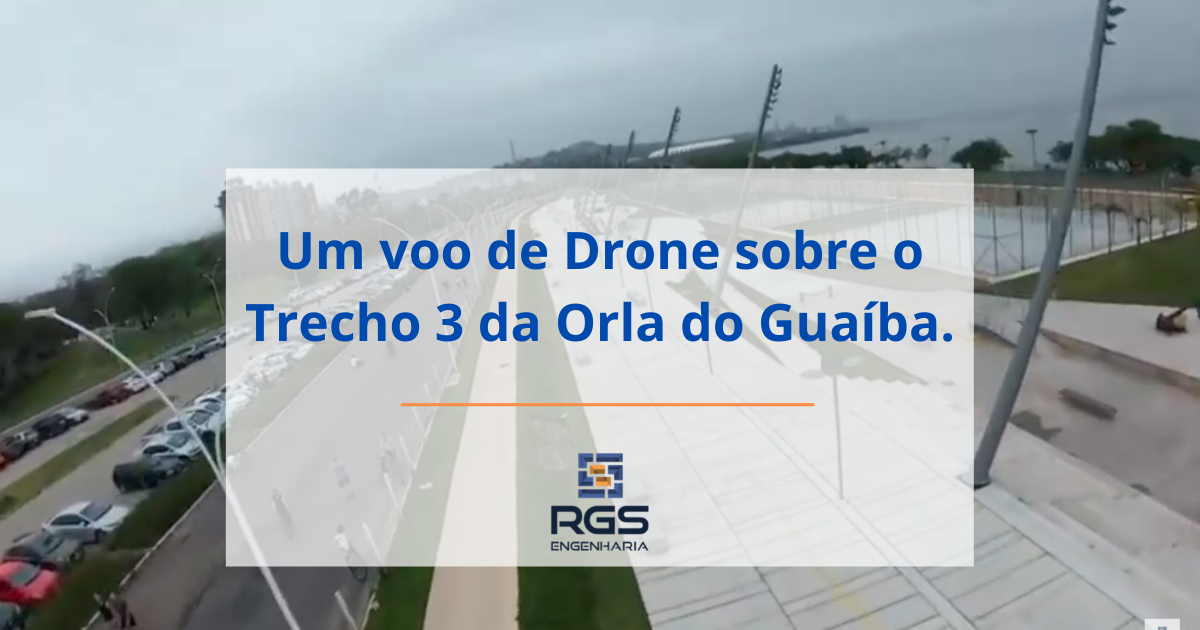 UM VOO DE DRONE SOBRE O TRECHO 3 DA ORLA DO GUAÍBA